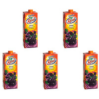 Pack of 5 - Dabur Real Jamun Fruit Juice - 1 Lt (33.8 Fl Oz)