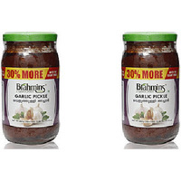 Pack of 2 - Brahmins Garlic Pickle - 400 Gm (14.1 Oz)