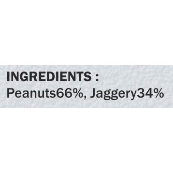 Jabsons Chikki Peanut Gud - 400 Gm (14.1 Oz)