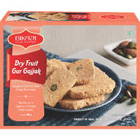 Case of 20 - Bikaji Dry Fruit Gur Gajjak - 400 Gm (14 Oz)