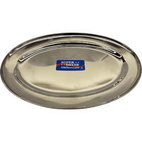 Super Shyne Oval Plate - 8 Inch x12 Inch